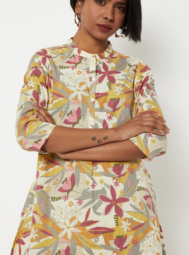 Women Printed Straight Kurta Set