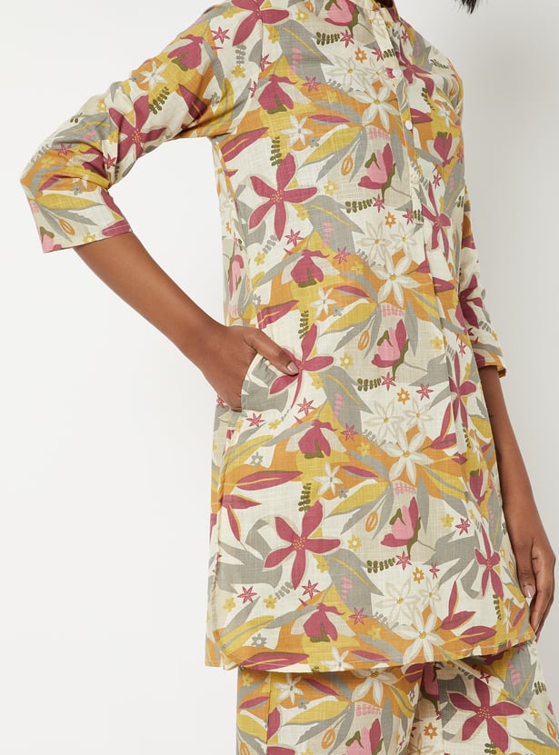 Women Printed Straight Kurta Set