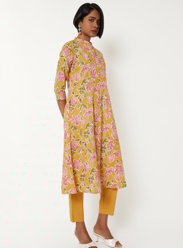 Women Printed A-line Kurta Set