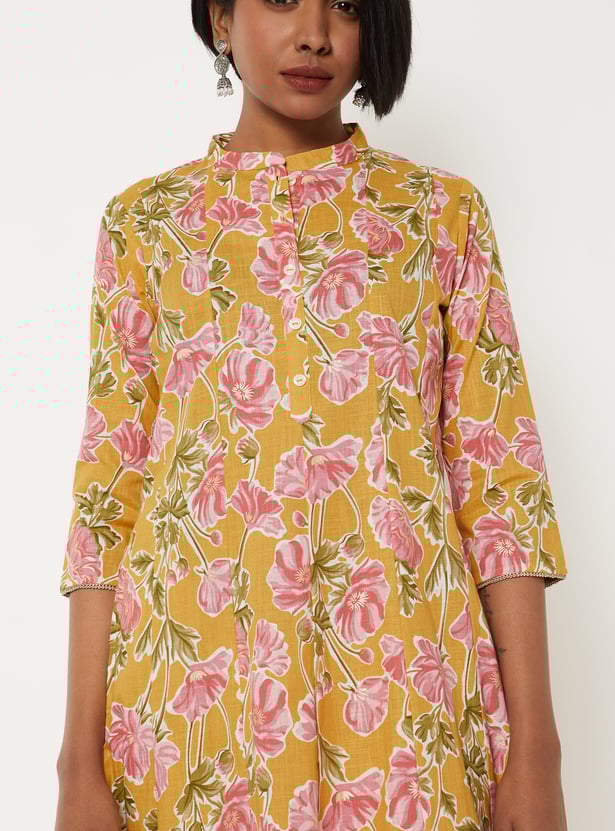 Women Printed A-line Kurta Set