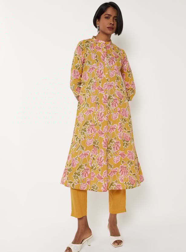 Women Printed A-line Kurta Set