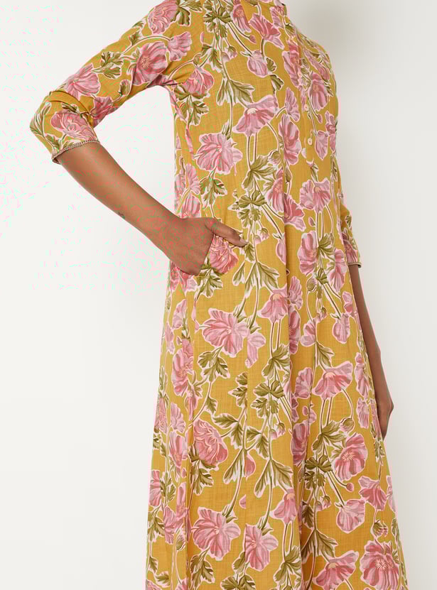 Women Printed A-line Kurta Set