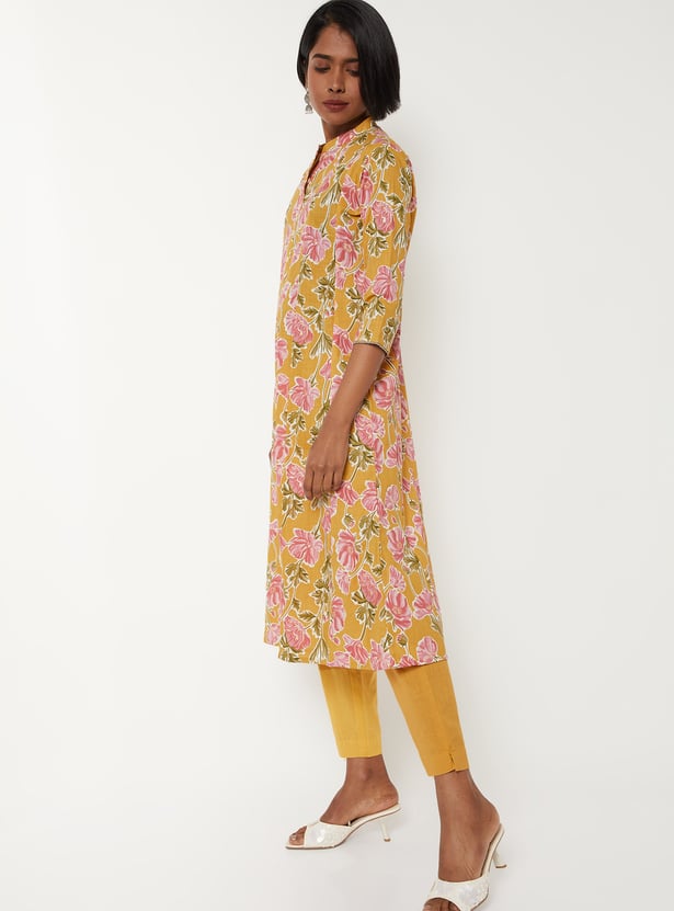 Women Printed A-line Kurta Set