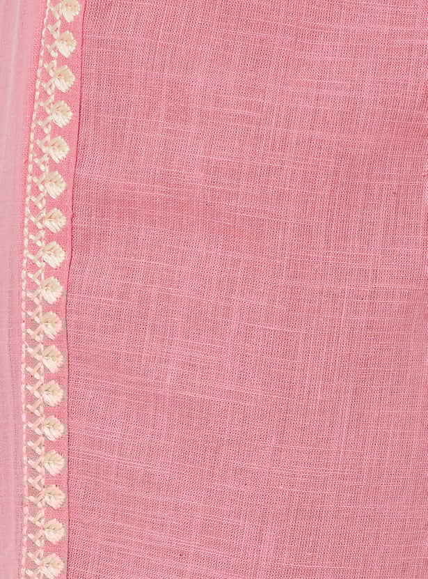 Women Embroidered Straight Kurta Set