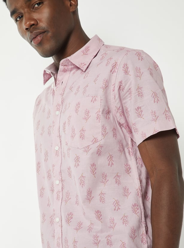 Men Printed Slim Fit Shirt