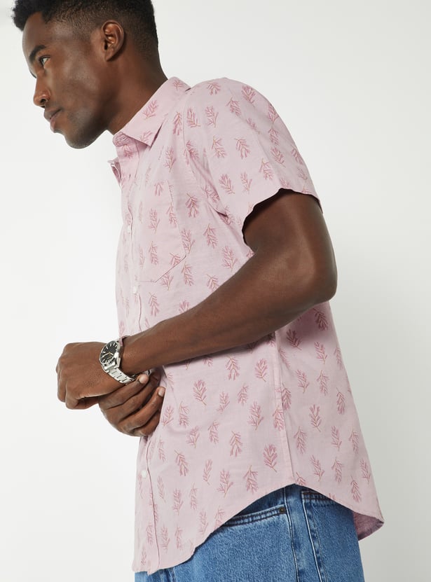 Men Printed Slim Fit Shirt