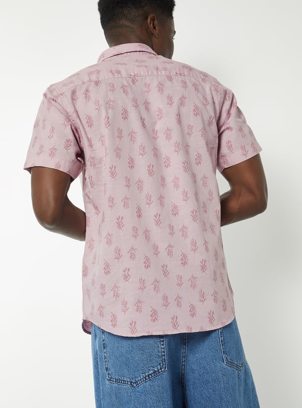 Men Printed Slim Fit Shirt