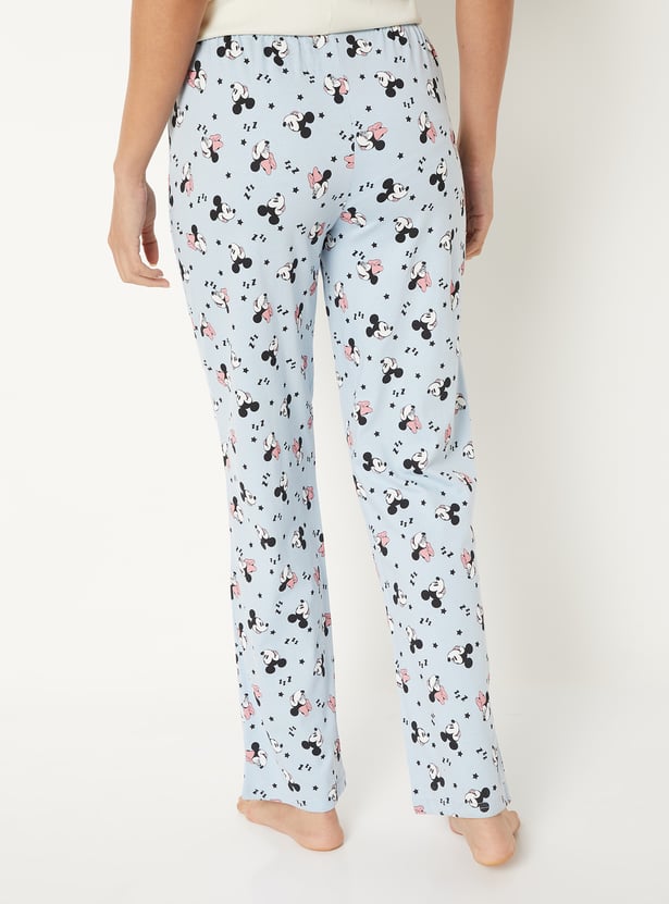 Women Mickey Print Pyjamas