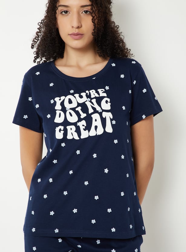 Women Printed PJ Set