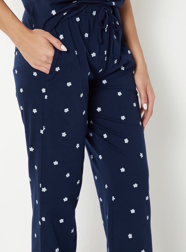 Women Printed PJ Set