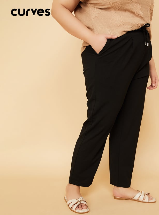 Women Solid Trousers
