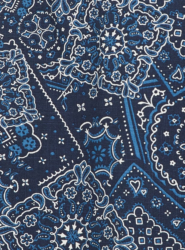 URB_N Men Relaxed Fit Bandana Print Shirt