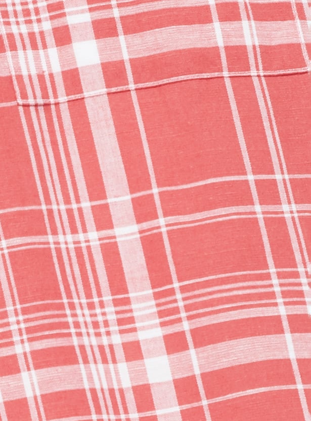 URB_N Men Checked Oversized Shirt