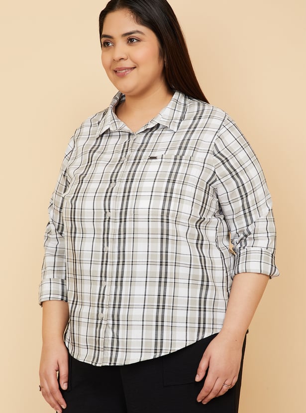 Women Checked Regular Fit Shirt