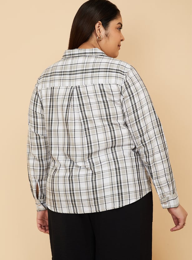 Women Checked Regular Fit Shirt