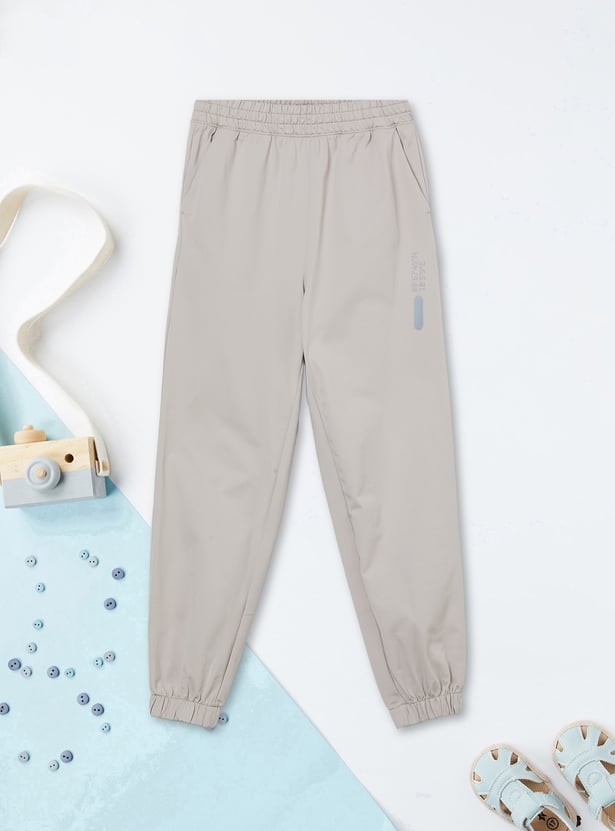 Boys Reflective Print Joggers