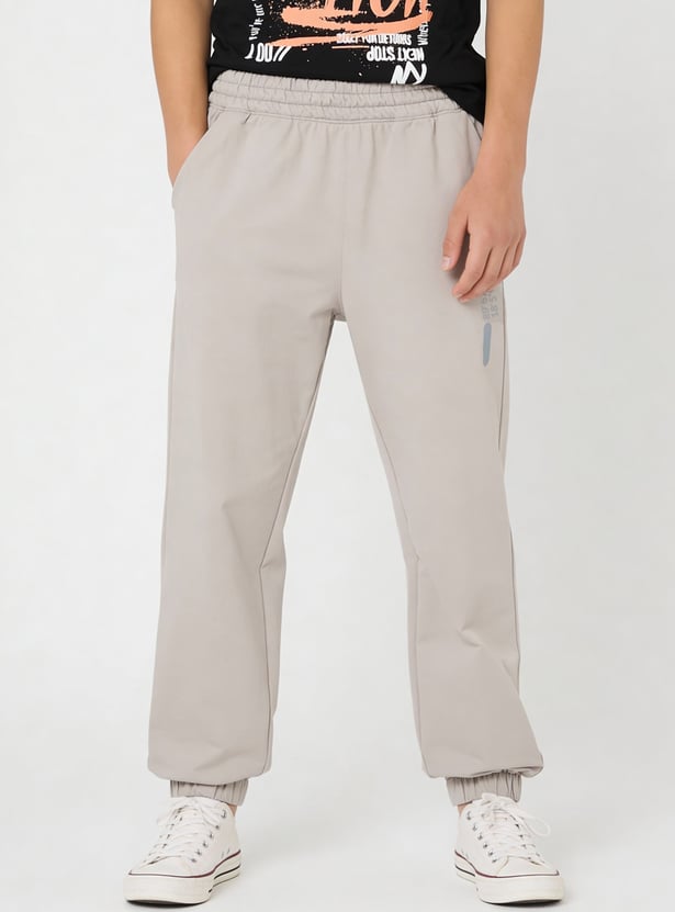 Boys Reflective Print Joggers