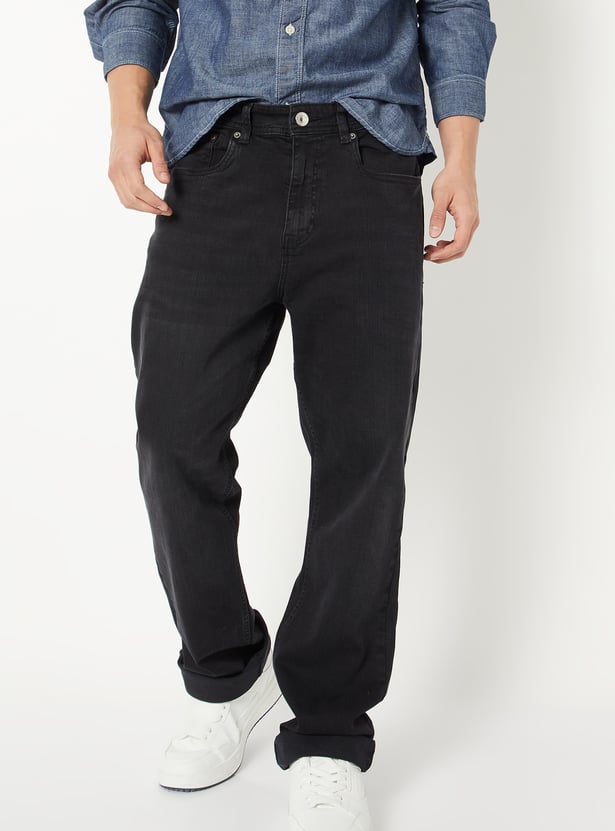 Men Washed Regular Fit Jeans