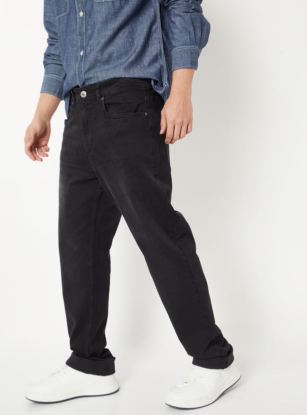 Men Washed Regular Fit Jeans