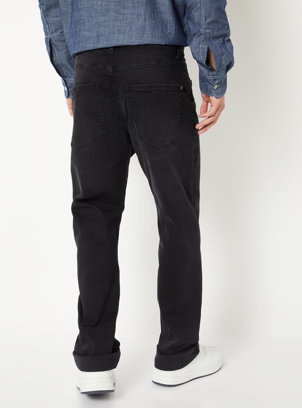 Men Washed Regular Fit Jeans