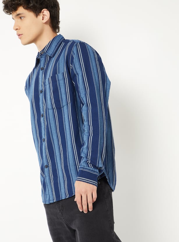 Men Striped Regular Fit Shirt