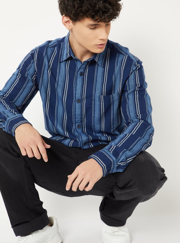 Men Striped Regular Fit Shirt