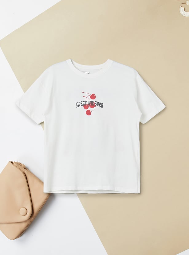 Girls Back Print T-shirt