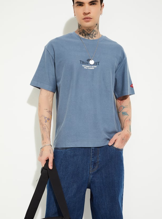 URB_N Men Printed Oversized Fit T-shirt