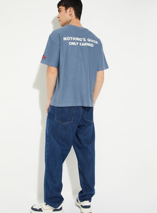 URB_N Men Printed Oversized Fit T-shirt