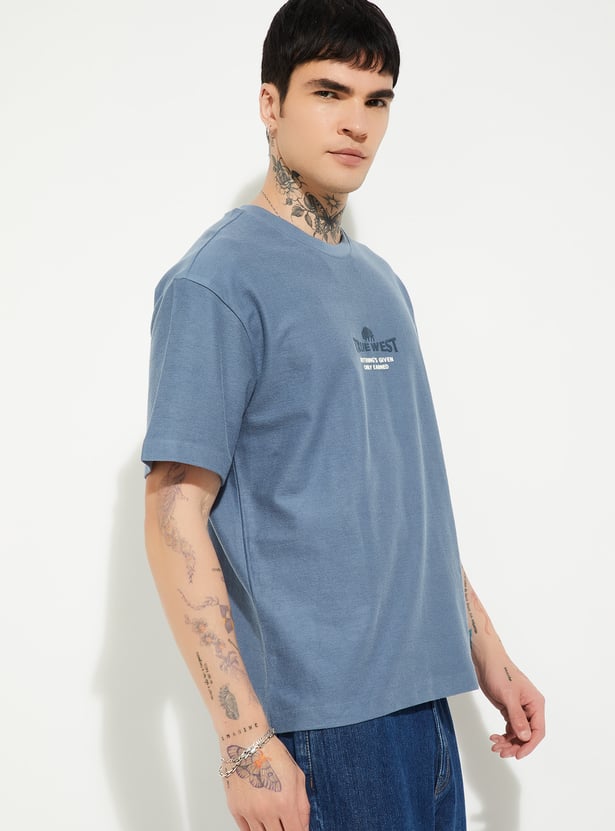 URB_N Men Printed Oversized Fit T-shirt