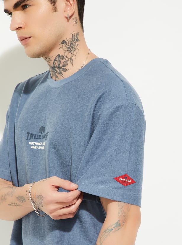 URB_N Men Printed Oversized Fit T-shirt