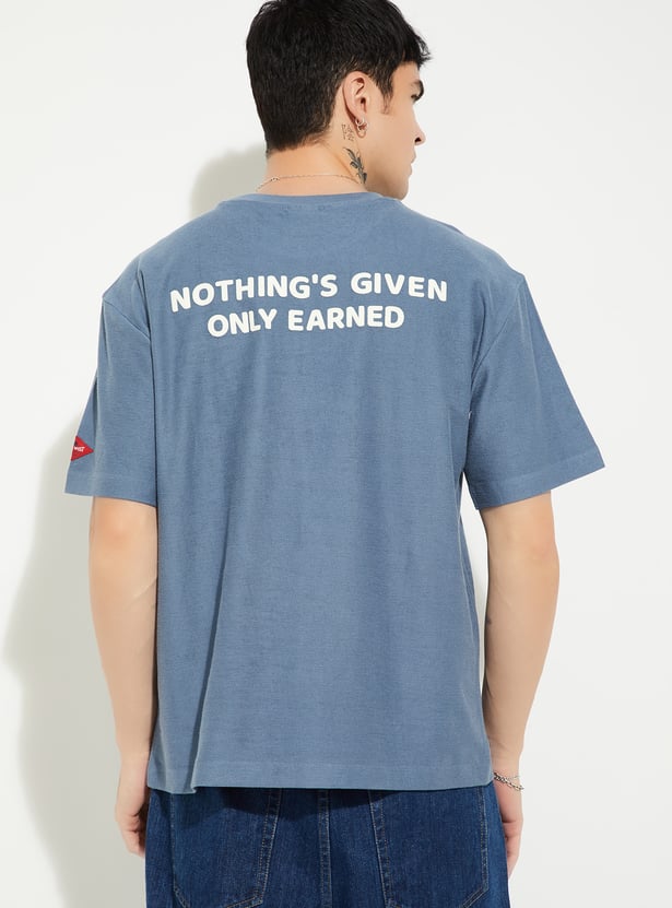 URB_N Men Printed Oversized Fit T-shirt