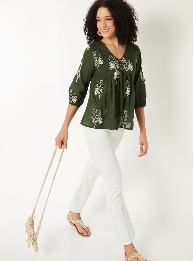 Women Embroidered Tunic