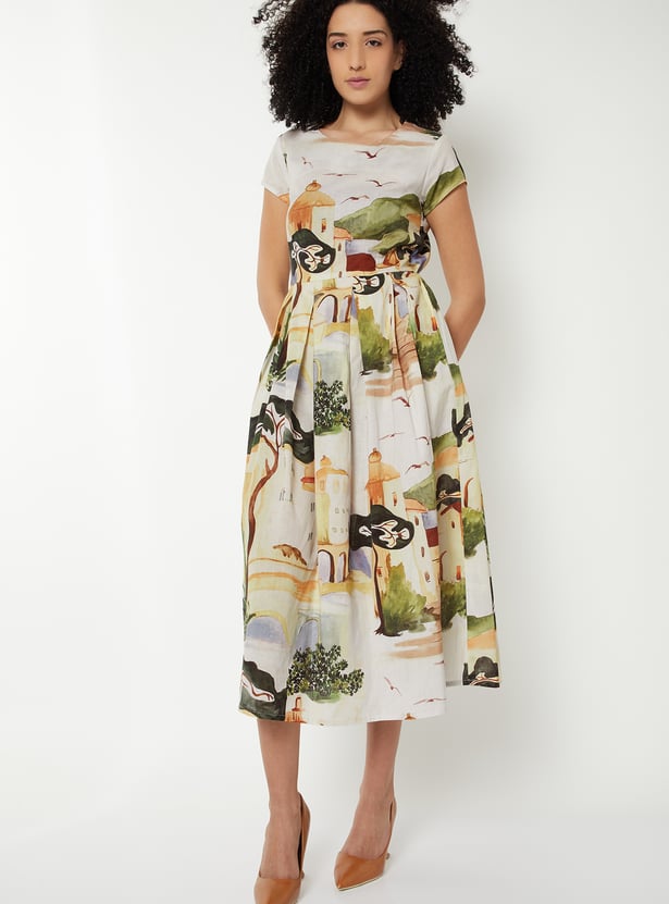 Kalki x Max Women Printed Midi Dress