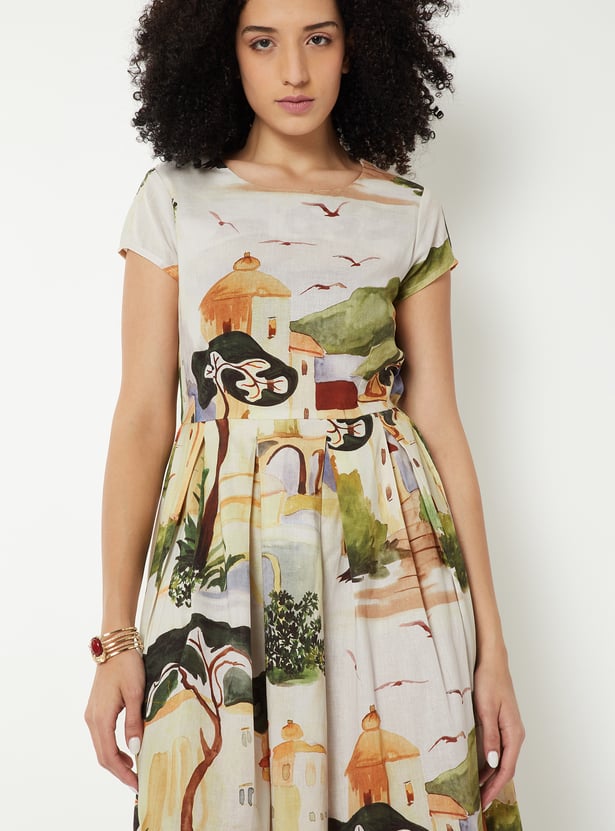 Kalki x Max Women Printed Midi Dress