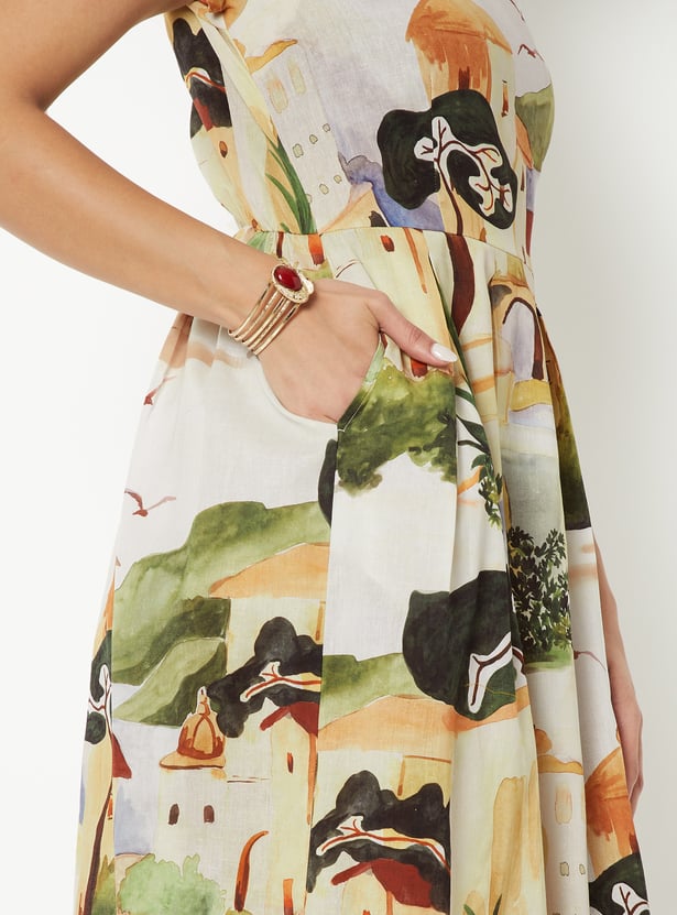 Kalki x Max Women Printed Midi Dress