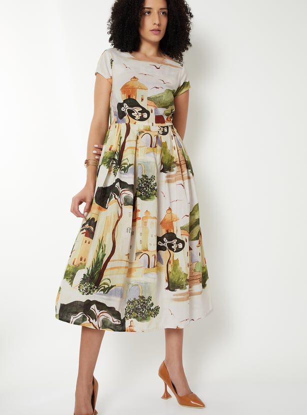Kalki x Max Women Printed Midi Dress
