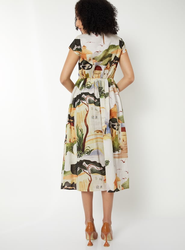 Kalki x Max Women Printed Midi Dress