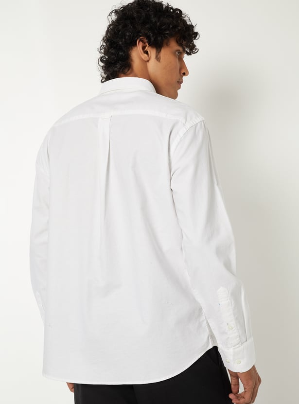 Men Solid Slim Fit Shirt