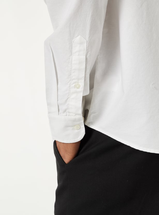 Men Solid Slim Fit Shirt