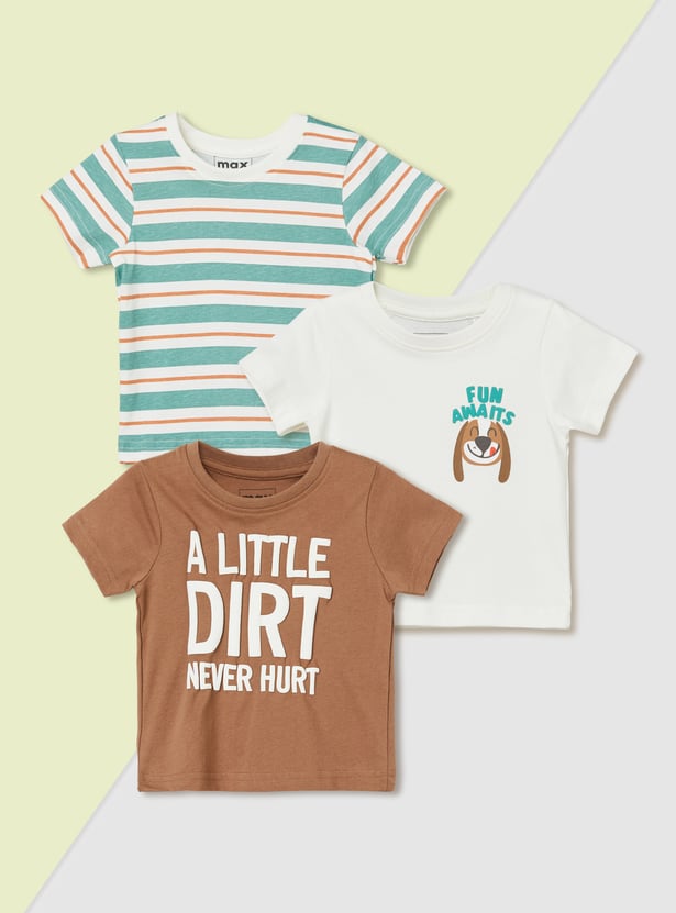 Boys Assorted T-shirt - Pack of 3
