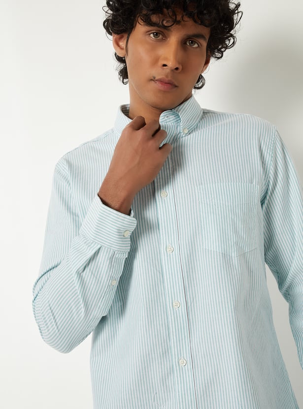 Men Striped Slim Fit Shirt