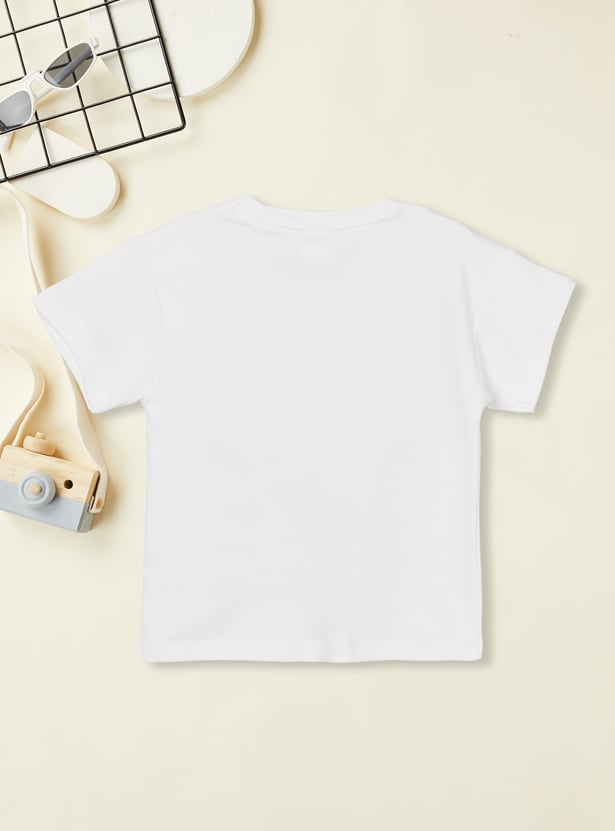 Girls Applique Boxy Fit T-shirt
