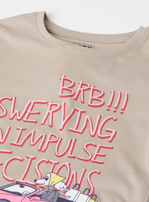 Girls Graphic Print T-shirt
