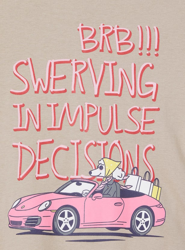 Girls Graphic Print T-shirt
