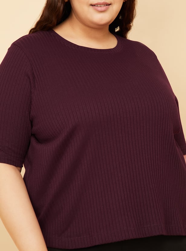 Women Ribbed T-shirt