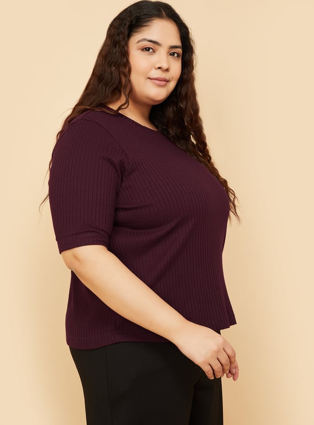 Women Ribbed T-shirt