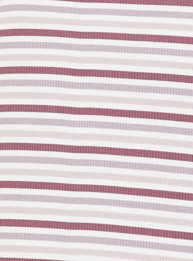 Women Striped Knit T-shirt
