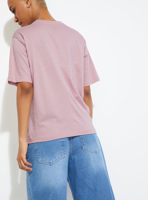 ALAYA F x URB_N Women Graphic Print Relaxed Fit T-shirt