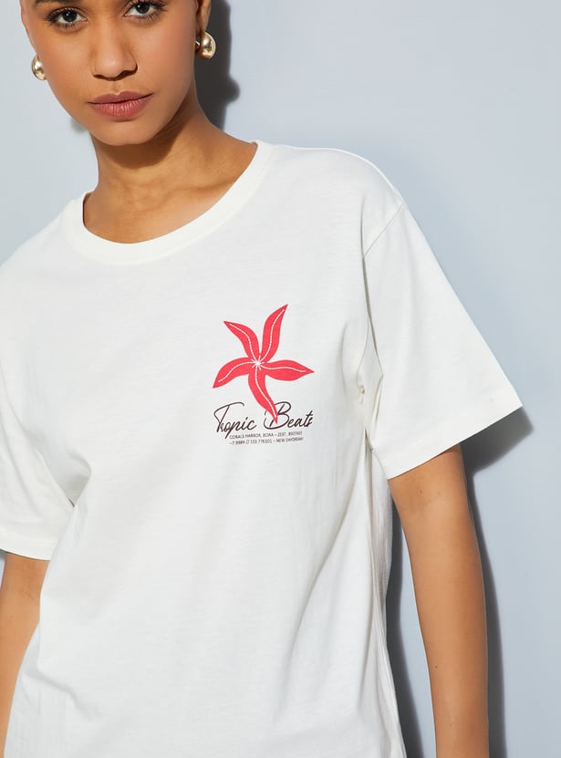 ALAYA F x URB_N Women Printed T-shirt